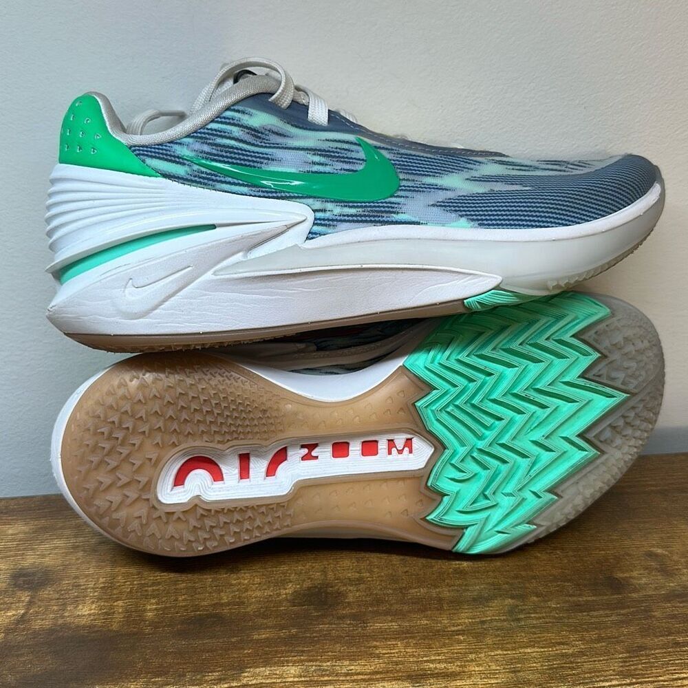 Nike Air Zoom GT Cut 2 Basketball Shoes Womens 7‎ Blue Green DJ6015-403